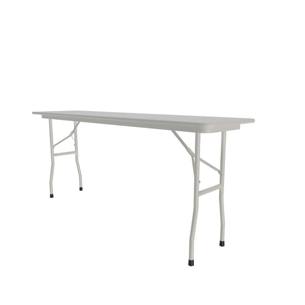 CF Melamine Folding Tables 18x96  Gray Granite